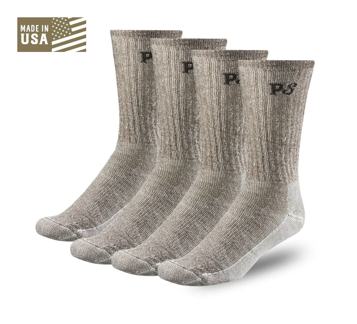 Below Zero Crew, American Made Merino Wool Socks